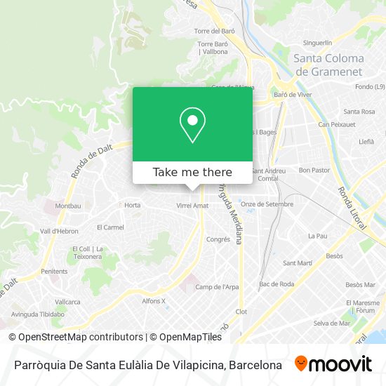 Parròquia De Santa Eulàlia De Vilapicina map