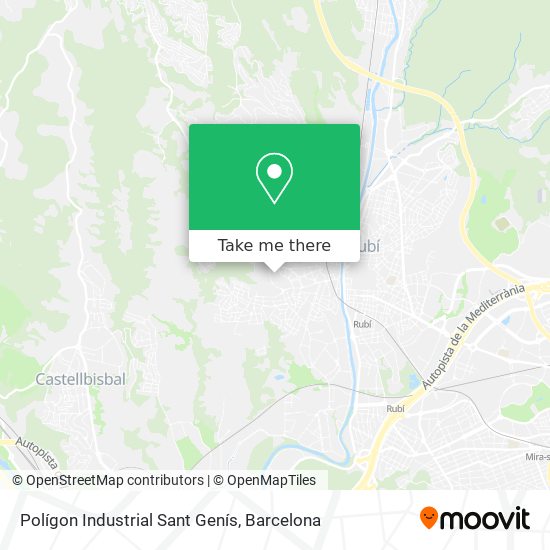 Polígon Industrial Sant Genís map