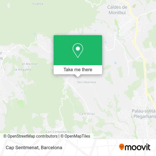 Cap Sentmenat map
