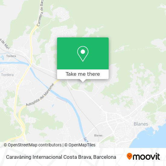 Caravàning Internacional Costa Brava map
