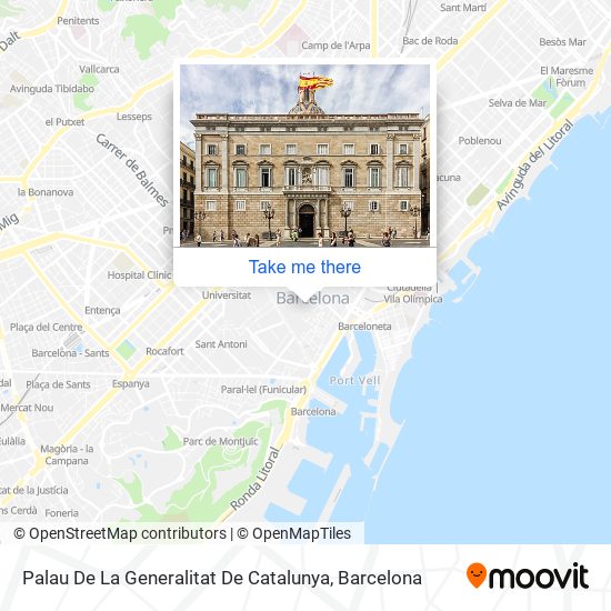 Palau De La Generalitat De Catalunya map