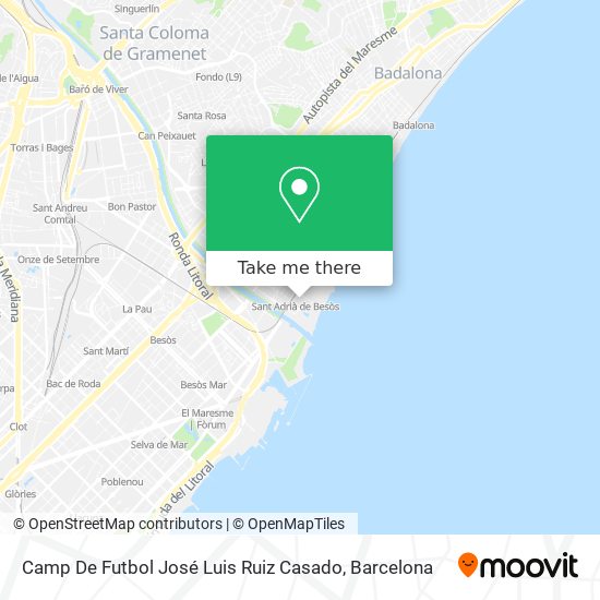 Camp De Futbol José Luis Ruiz Casado map