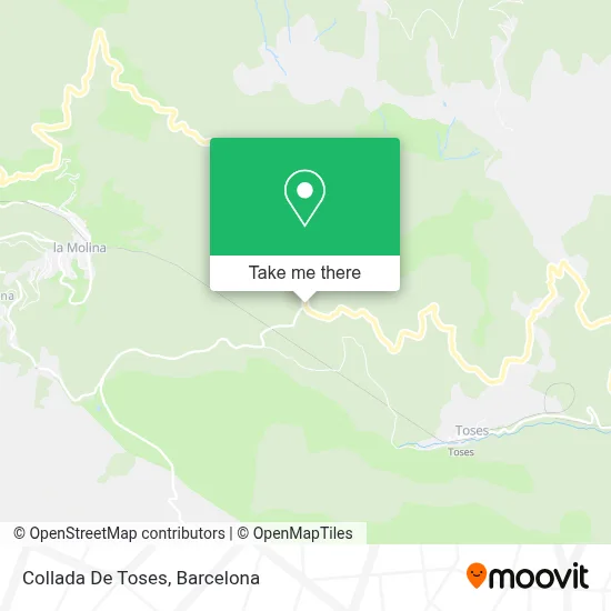 Collada De Toses map