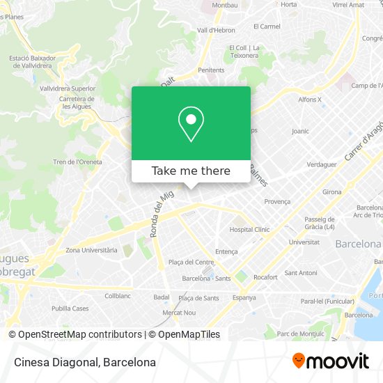 Cinesa Diagonal map