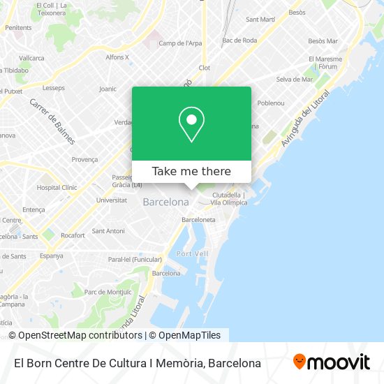 El Born Centre De Cultura I Memòria map