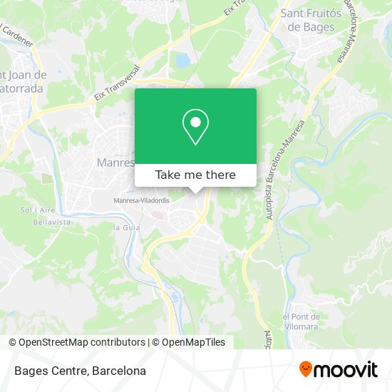 Bages Centre map