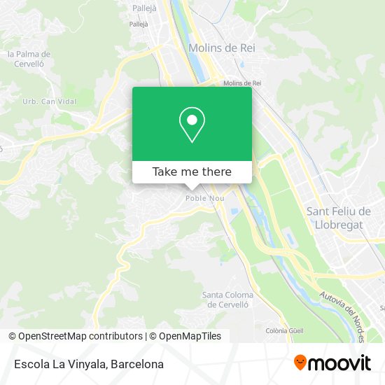 mapa Escola La Vinyala