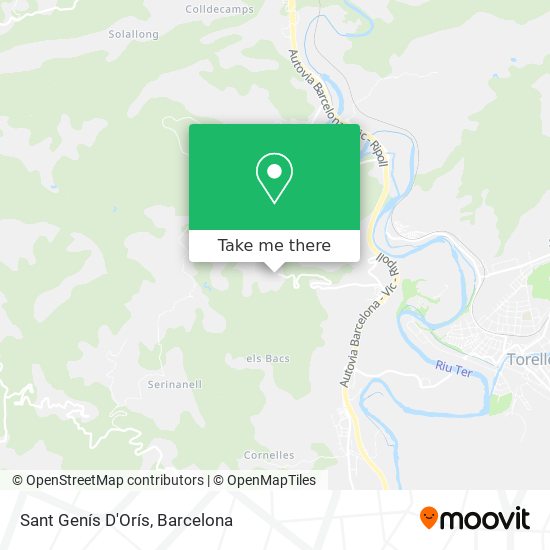 Sant Genís D'Orís map