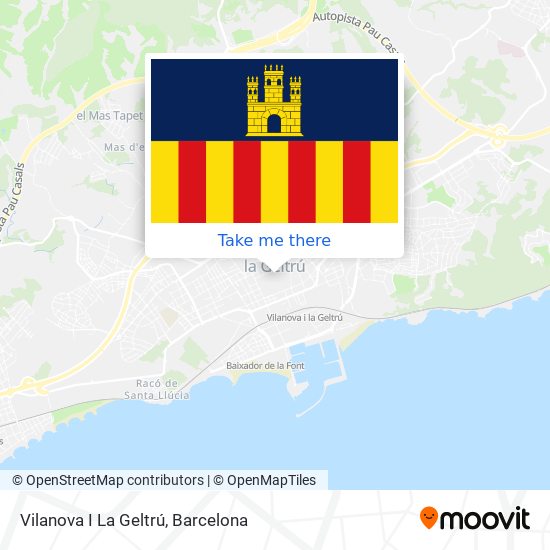 mapa Vilanova I La Geltrú