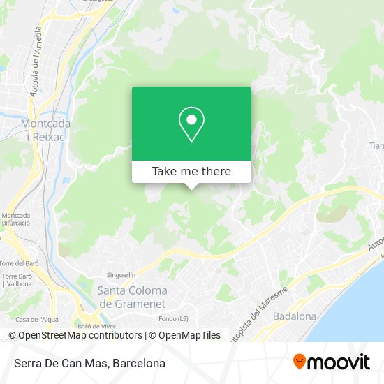 mapa Serra De Can Mas