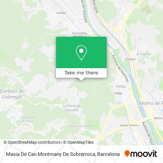 Masia De Can Montmany De Sobrerroca map
