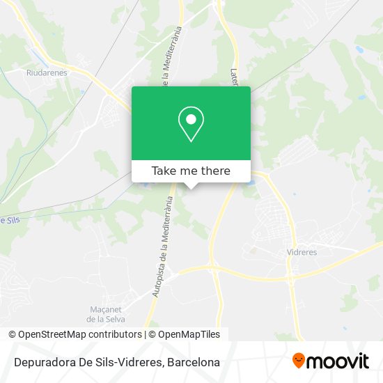 Depuradora De Sils-Vidreres map