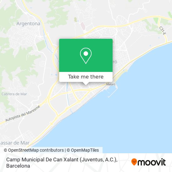 Camp Municipal De Can Xalant (Juventus, A.C.) map