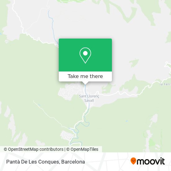 Pantà De Les Conques map