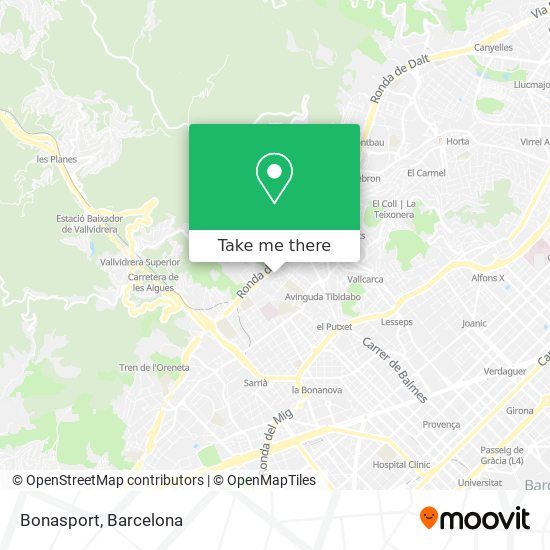 How to get to Bonasport in Barcelona by Bus, Metro or Train?