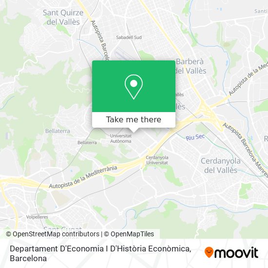 Departament D'Economia I D'Història Econòmica map