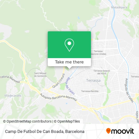 Camp De Futbol De Can Boada map
