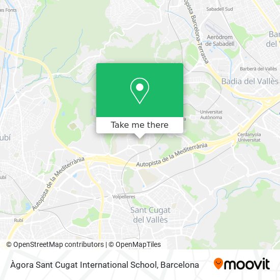 mapa Àgora Sant Cugat International School