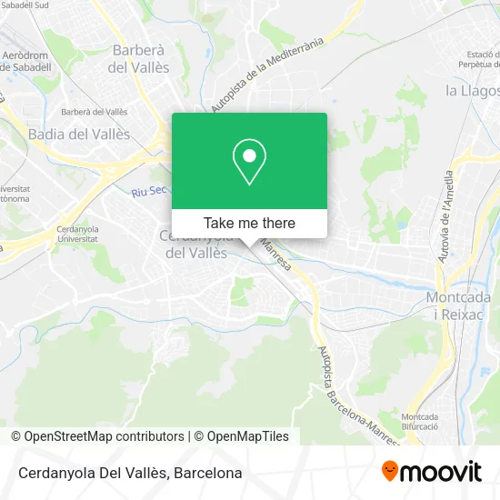 mapa Cerdanyola Del Vallès