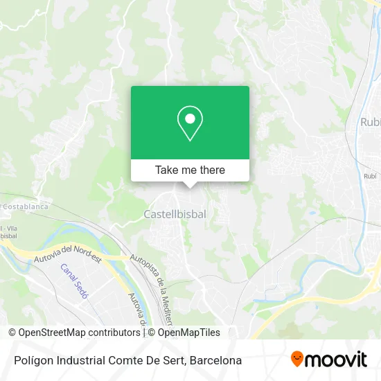 Polígon Industrial Comte De Sert map