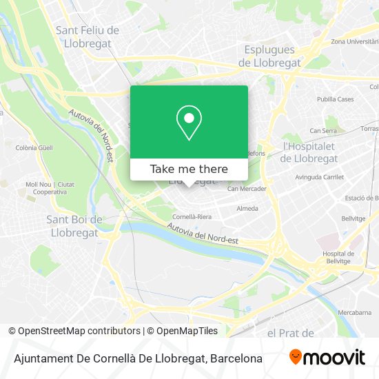 Ajuntament De Cornellà De Llobregat map