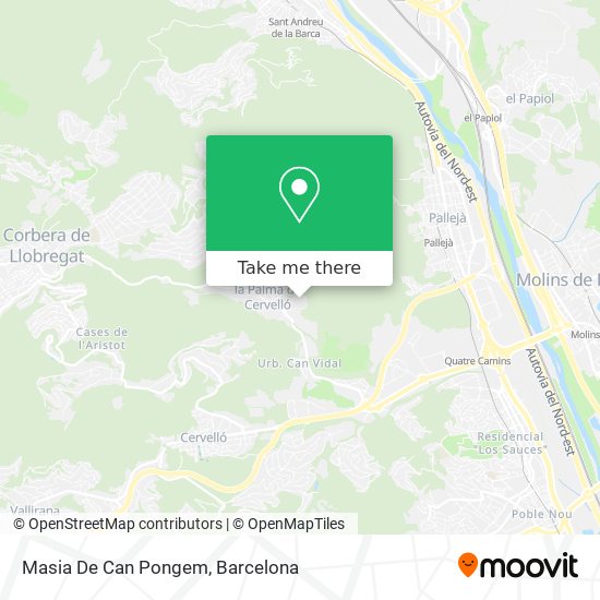 Masia De Can Pongem map