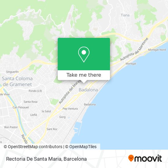 Rectoria De Santa Maria map