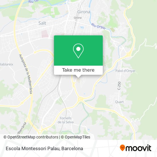 mapa Escola Montessori Palau