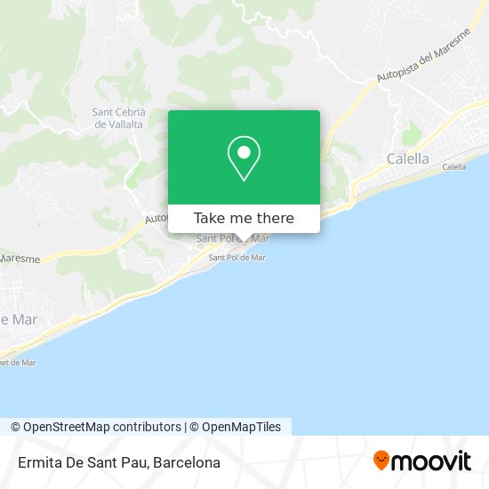 mapa Ermita De Sant Pau