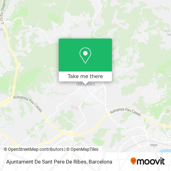 Ajuntament De Sant Pere De Ribes map