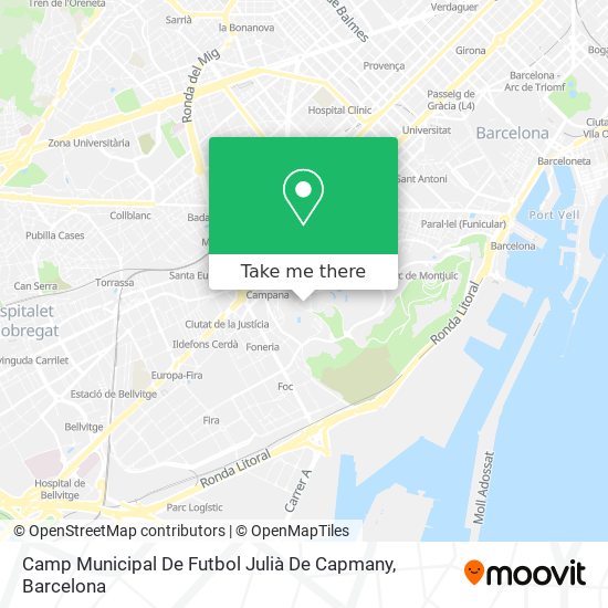 Camp Municipal De Futbol Julià De Capmany map