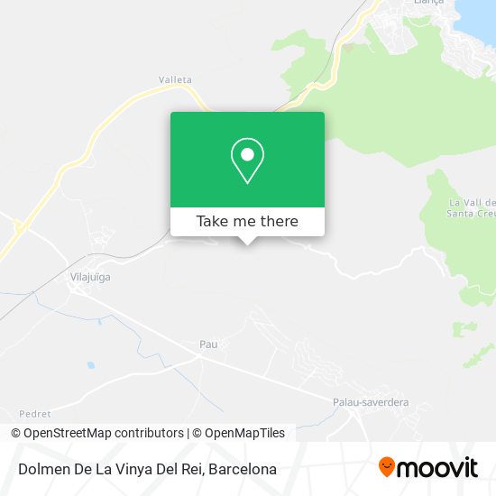 Dolmen De La Vinya Del Rei map