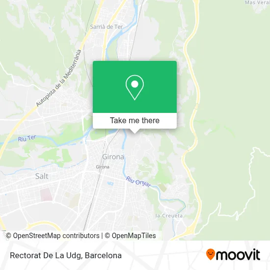 Rectorat De La Udg map