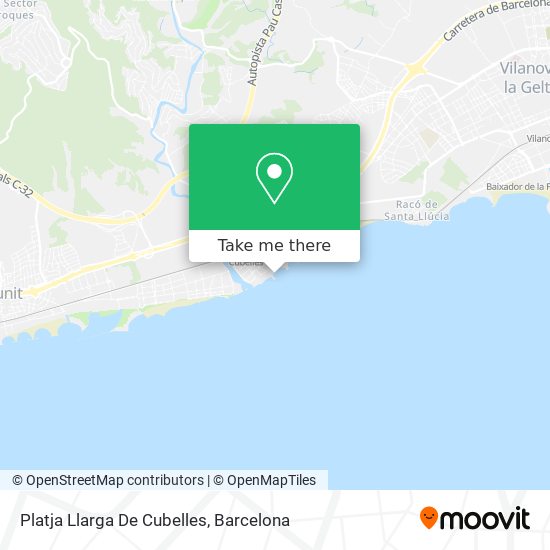 Platja Llarga De Cubelles map