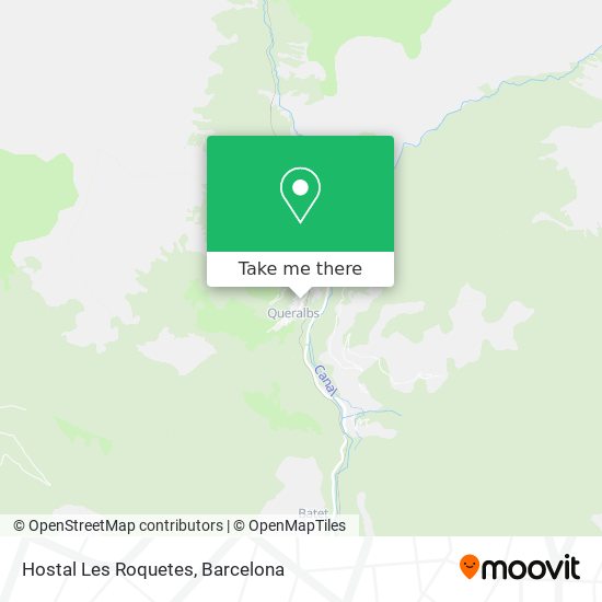 Hostal Les Roquetes map