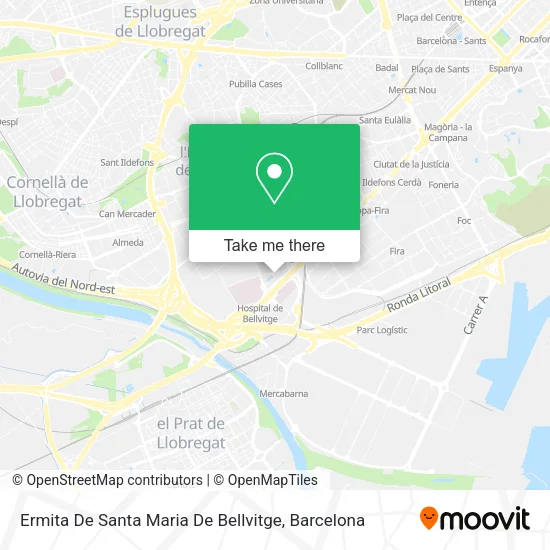 Ermita De Santa Maria De Bellvitge map