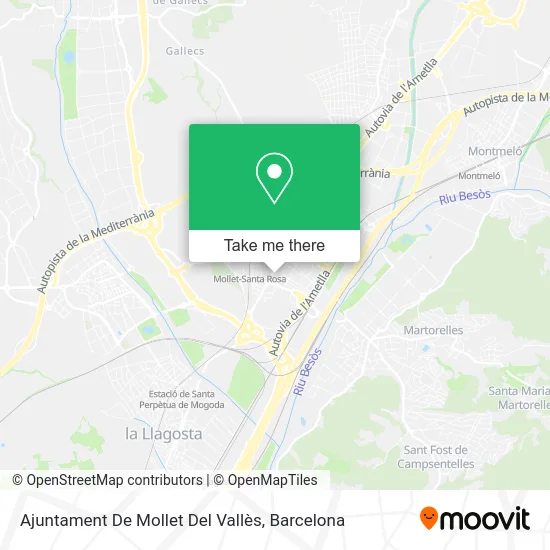 Ajuntament De Mollet Del Vallès map