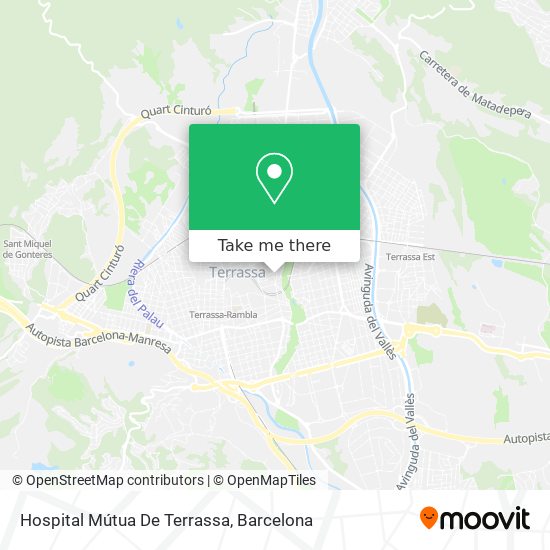 mapa Hospital Mútua De Terrassa