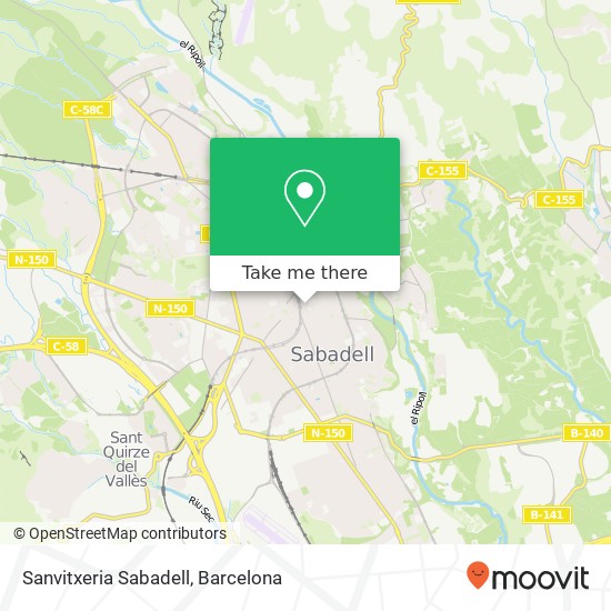 mapa Sanvitxeria Sabadell