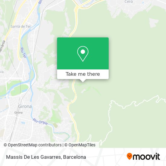 Massís De Les Gavarres map