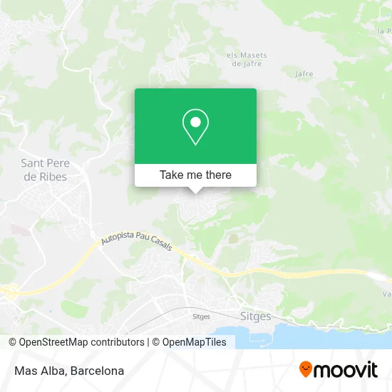Mas Alba map