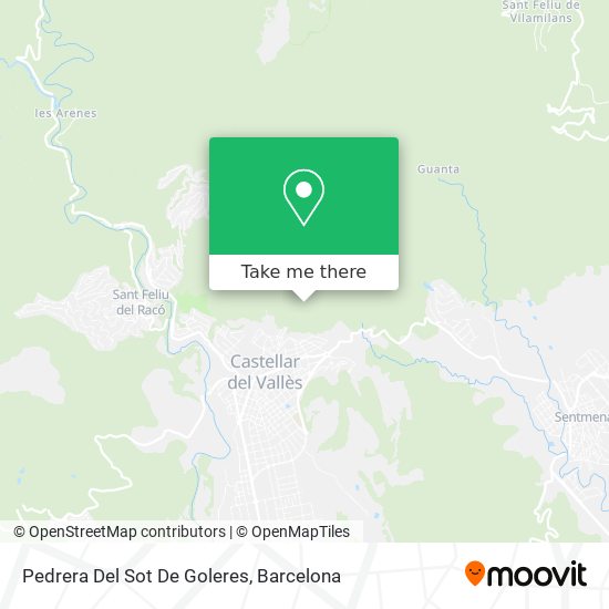 Pedrera Del Sot De Goleres map