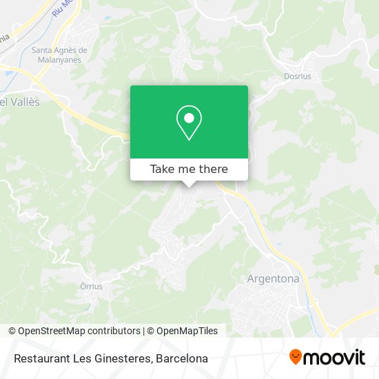 Restaurant Les Ginesteres map