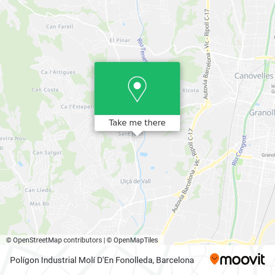 Polígon Industrial Molí D'En Fonolleda map