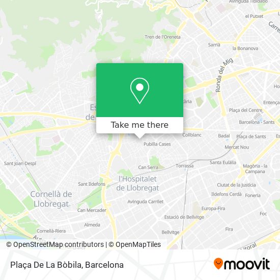 mapa Plaça De La Bòbila