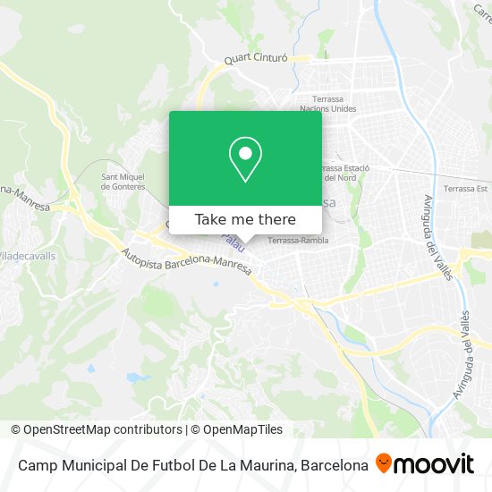 Camp Municipal De Futbol De La Maurina map