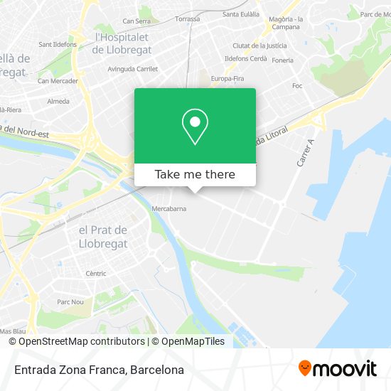 Entrada Zona Franca map