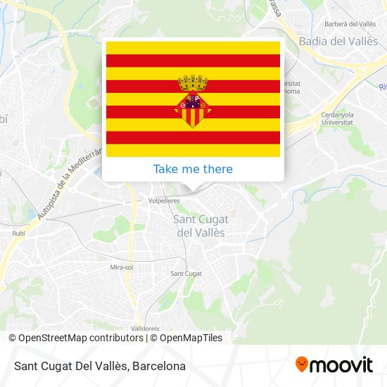 mapa Sant Cugat Del Vallès