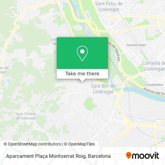 Aparcament Plaça Montserrat Roig map