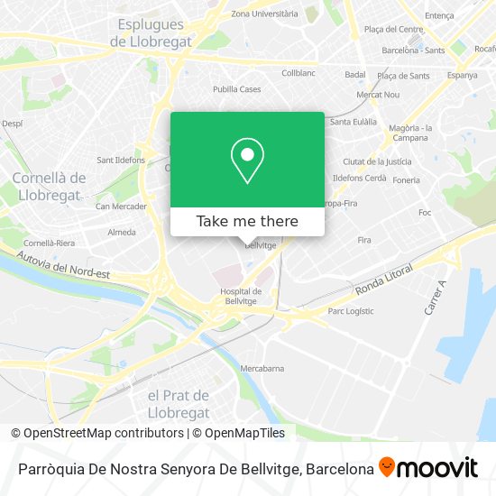 Parròquia De Nostra Senyora De Bellvitge map